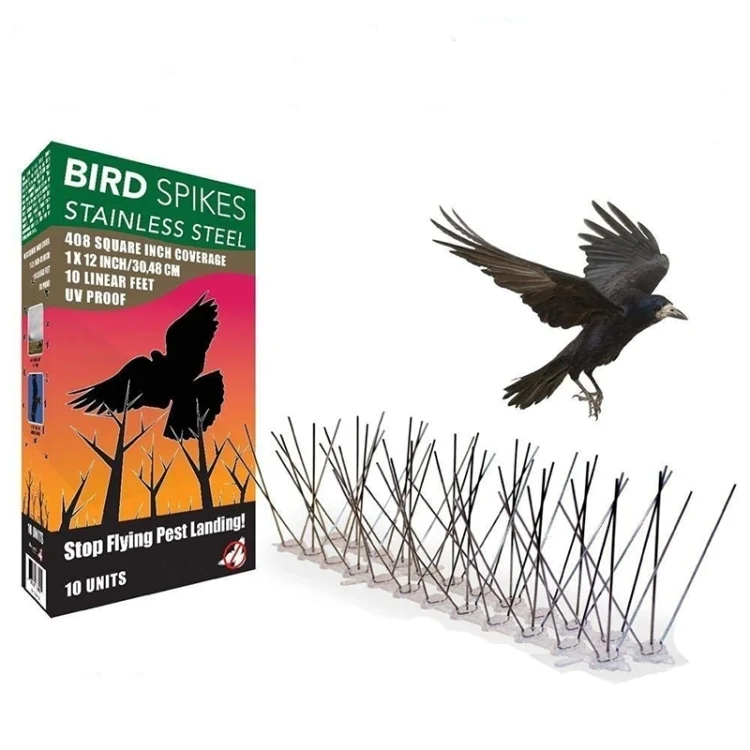 HC2880.webp 5 PCS / Set Bird Repeller 50cm Stainless Steel Nails Bird Spikes SK411 - Image 1