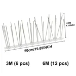5 PCS / Set Bird Repeller 50cm Stainless Steel Nails Bird Spikes SK411 - Image 4