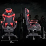 Computer Office Chair Home Gaming Chair Lifted Rotating Lounge Chair with Nylon Feet - Image 3