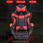 Computer Office Chair Home Gaming Chair Lifted Rotating Lounge Chair with Nylon Feet - Image 4