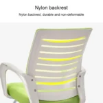 9050 Computer Chair Office Chair Home Back Chair Comfortable White Frame Simple Desk Chair - Image 4