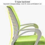 9050 Computer Chair Office Chair Home Latex Back Chair Comfortable Black Frame Desk Chair - Image 5