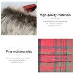 CX20202 Christmas Snowflake Plush Sock Gift Bag Christmas Tree Pendant Decoration - Image 3