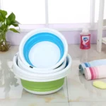 Home Portable Environmental Silicone Travel Folding Wash Basin, Size: M - Image 2