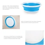 Home Portable Environmental Silicone Travel Folding Wash Basin, Size: M - Image 3