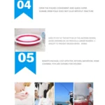 Home Portable Environmental Silicone Travel Folding Wash Basin, Size: M - Image 4