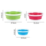 Home Portable Environmental Silicone Travel Folding Wash Basin, Size: M - Image 5