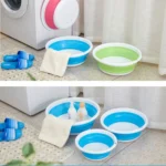 Home Portable Environmental Silicone Travel Folding Wash Basin, Size: M - Image 7