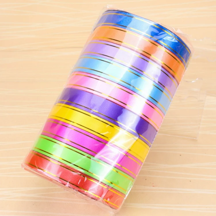 HC2990_2.webp 10 Volumes Plastic Ribbon Gift Bouquet Ribbons Bowknot Flowers Packaging Ribands, Size: 8m x 1.6cm, Random Color Delivery - Image 3