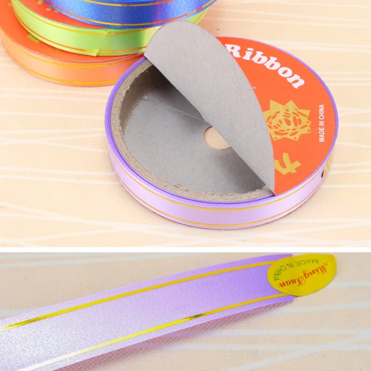HC2990_4.webp 10 Volumes Plastic Ribbon Gift Bouquet Ribbons Bowknot Flowers Packaging Ribands, Size: 8m x 1.6cm, Random Color Delivery - Image 5