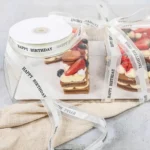 English Letter Colored Printed Ribbons Gift Bouquet Ribbons Bowknot Flowers Packaging Ribands , Size: 45m x 2.5cm - Image 5