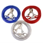 Double-end Steel Wire Rope Pet Dogs 2 in 1 Traction Rope Pet Walking Leads With Handle, Length: 10m,Random Color Delivery - Image 2