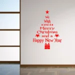 Blessing Christmas Tree Living Room Window Glass Door Removable Christmas Wall Sticker Decoration - Image 4