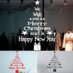 Blessing Christmas Tree Living Room Window Glass Door Removable Christmas Wall Sticker Decoration - Image 2