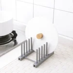 3 PCS Multi-function Kitchen Removable Plastic House Dish Rack Shelves, Random Color Delivery - Image 4