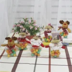 Circle Shape Elk Candy Jar Christmas Decoration - Image 4