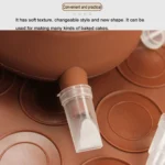 Kitchen Roast Large Size Silicone Pad + Framed Pot + Color Box Baking Macaron Mold Suit - Image 7