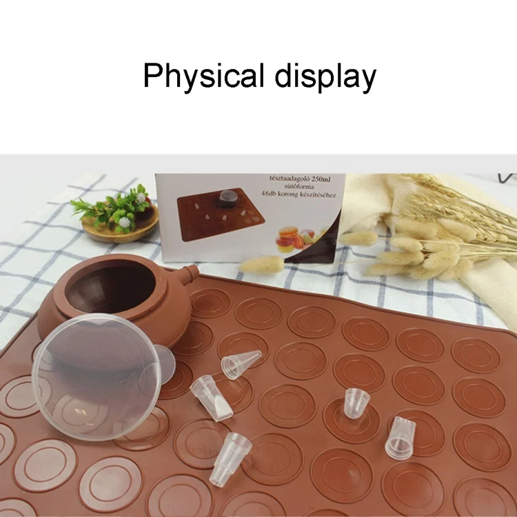 HC3140_8.webp Kitchen Roast Large Size Silicone Pad + Framed Pot + Color Box Baking Macaron Mold Suit - Image 9