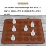 Kitchen Roast Silicone Macaron Oven Baking Pad, Size: 26*29cm - Image 4