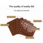 Kitchen Roast Silicone Macaron Oven Baking Pad, Size: 26*29cm - Image 8