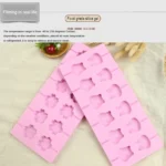 12-Capacity DIY Silicone Chocolate Molds(Lollipop Shape) - Image 4