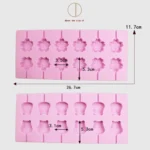 12-Capacity DIY Silicone Chocolate Molds(Lollipop Shape) - Image 5