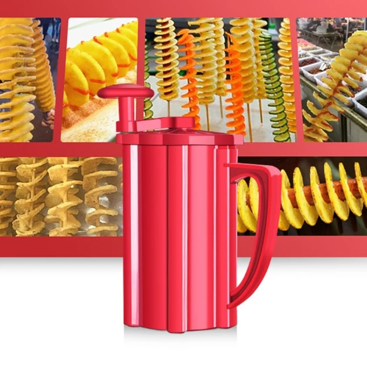 HC3205_8.webp 528-6 Popular Tornado Potato Slicer Manual Twist Spiral Potato Cutter Whirlwind Potatoes Machine Potato Vegetables Tools - Image 9