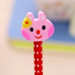 10pcs Creative Stationery Cartoon Animals Series Wooden HB Pencil with Eraser Children Pencils For Kids School Office Supply, Random Color Delivery - Image 2
