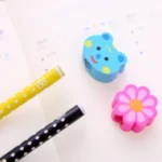10pcs Creative Stationery Cartoon Animals Series Wooden HB Pencil with Eraser Children Pencils For Kids School Office Supply, Random Color Delivery - Image 4