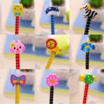 10pcs Creative Stationery Cartoon Animals Series Wooden HB Pencil with Eraser Children Pencils For Kids School Office Supply, Random Color Delivery - Image 6