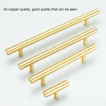1019-128 Light Luxury Nordic Solid Copper Cabinet Handle - Image 3
