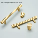 1019-128 Light Luxury Nordic Solid Copper Cabinet Handle - Image 4