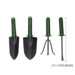 Garden Tools Gardening Shovel Fork Rake Plastic Handle Garden Tools Four Sets Gardening Plant Tools Set - Image 2