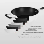 Original Xiaomi Youpin Non Stick Frying Pan Cooking Pot(White) - Image 5