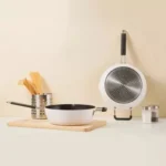 Original Xiaomi Youpin Non Stick Frying Pan Cooking Pot(White) - Image 9