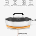 Original Xiaomi Youpin Non Stick Frying Pan Cooking Pot(White) - Image 4
