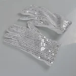 1 Pair Sequins Glowing Gloves LED Flash Gloves Dance and Party Supplies Halloween, Christmas and Other Festival Supplies - Image 2