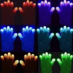 1 Pair Sequins Glowing Gloves LED Flash Gloves Dance and Party Supplies Halloween, Christmas and Other Festival Supplies - Image 6