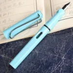 3 PCS School Office Extra Fine Titanium Alloy Nib Transparent Piston Fountain Pen(Black), Random Delivery(0.5mm/0.38mm Nib) - Image 2