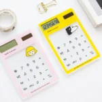 8 Digits LED Screen Calculator with Transparent Touch Pad & Solar Panel, Random Color Delivery - Image 2