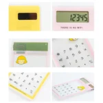 8 Digits LED Screen Calculator with Transparent Touch Pad & Solar Panel, Random Color Delivery - Image 5
