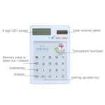 8 Digits LED Screen Calculator with Transparent Touch Pad & Solar Panel, Random Color Delivery - Image 6