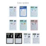 8 Digits LED Screen Calculator with Transparent Touch Pad & Solar Panel, Random Color Delivery - Image 8