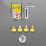 Multifunctional  Household Cookie Biscuit Machine Tool Mold Decorating Mounted DIY Baking with 20 Moulds & 4 Nozzles - Image 8