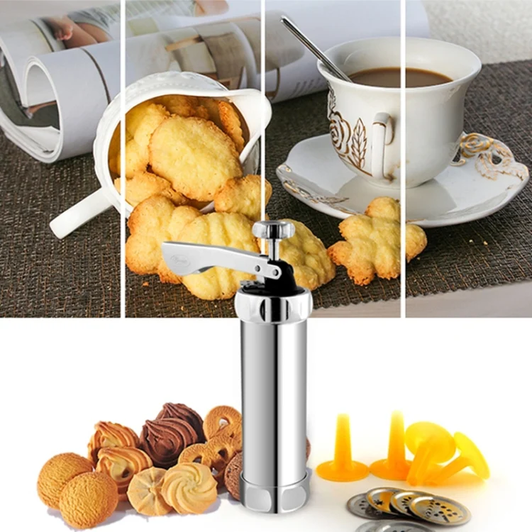 HC3358A_8.webp Multifunctional  Household Cookie Biscuit Machine Tool Mold Decorating Mounted DIY Baking with 20 Moulds & 4 Nozzles - Image 9