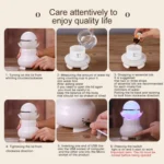 4W USB Charging Night Luminescent Pearl Ultrasonic Aromatherapy Humidifier with LED Colorful Light for Home / Office, Water Tank Capacity: 95ml, DC 5V - Image 6