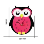 11*10 inch Children Bedroom Room Decor Battery Operated Shaped Mute Non Ticking Round Wall Quartz Clock - Image 3