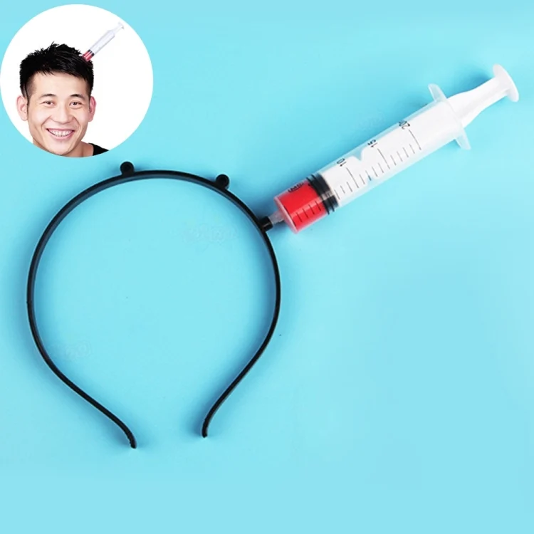 HC3421.webp Halloween Costume Party Whole Horror Wear Head Props Needle Hair Hoop Game Show Supplies - Image 1