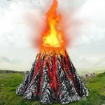 Artificial Tree Plant Grass Fish Tank Decoration Volcano Rock Landscape, Creative Rockery Resin Ornaments Aquarium Air Pump, Size: L, 15*9.5*3.3 cm - Image 6