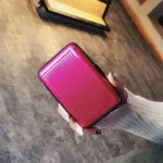 Aluminum Alloy and High Quality ABS Resin Name Card Case Anti-magnetic Bank Card Case, Random Color Delivery - Image 6